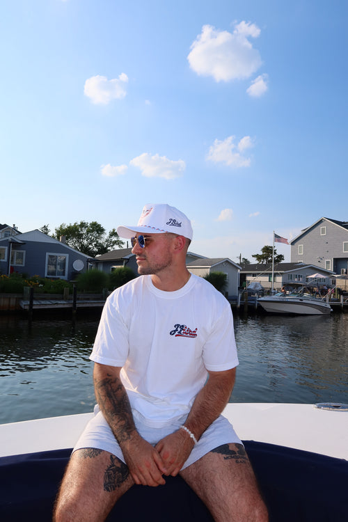 JBird 4th of July Hat - White
